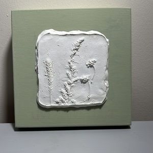 Handcrafted Plaster Relief Nature Casting